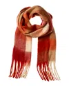 La Fiorentina Plush Scarf In Orange