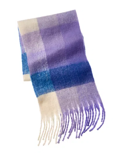 La Fiorentina Plush Scarf In Purple