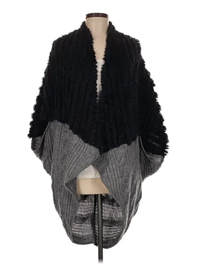 Pre-owned La Fiorentina Poncho In Black