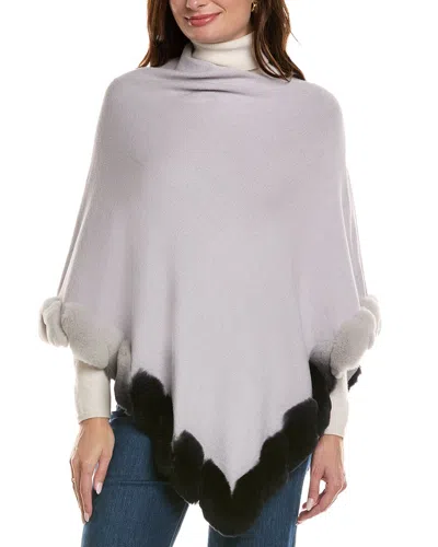 La Fiorentina Poncho In Gray