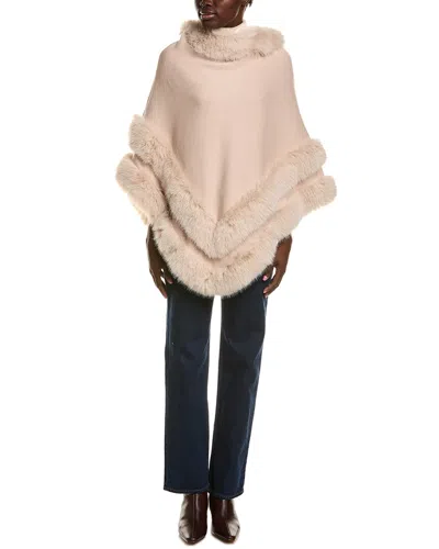 La Fiorentina Poncho In Neutral