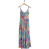 La Fiorentina Printed A-line Maxi Dress In Multi