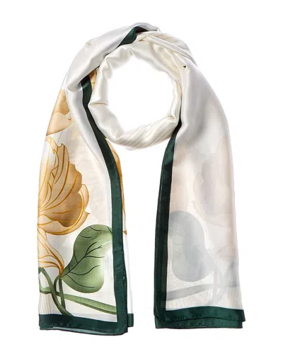 La Fiorentina Printed Scarf In Green