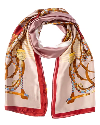 La Fiorentina Printed Scarf In Pink