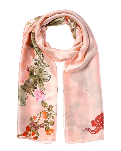 La Fiorentina Printed Scarf In Pink