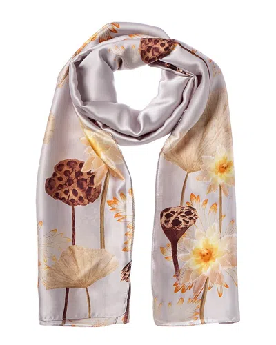 La Fiorentina Printed Scarf In Yellow