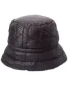 La Fiorentina Puffer Bucket Hat In Black