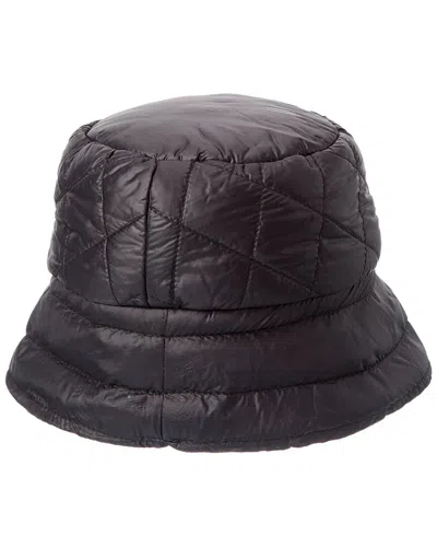 La Fiorentina Puffer Bucket Hat In Black