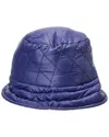 La Fiorentina Puffer Bucket Hat In Blue