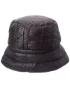 La Fiorentina Puffer Bucket Hat In Brown