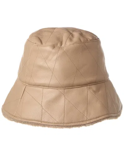 La Fiorentina Reversible Bucket Hat In Brown