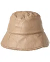 La Fiorentina Reversible Bucket Hat In Brown
