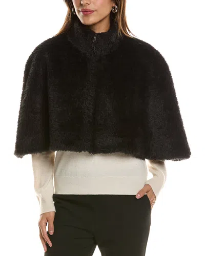 La Fiorentina Reversible Capelet In Black