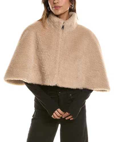 La Fiorentina Reversible Capelet In Brown