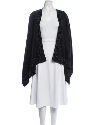 Pre-owned La Fiorentina Shawl W/ Tags In Black