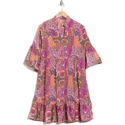 La Fiorentina Short Swing Dress In Multi