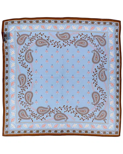 La Fiorentina Silk Scarf In Blue