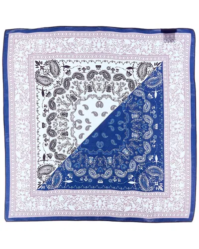 La Fiorentina Silk Scarf In Blue