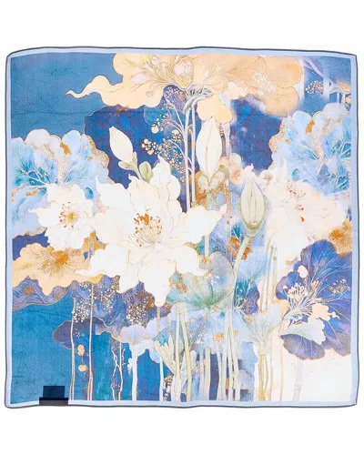 La Fiorentina Silk Scarf In Blue