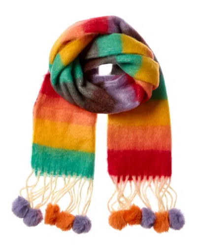 La Fiorentina Stripe Scarf In Multi
