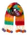 La Fiorentina Stripe Scarf In Multi