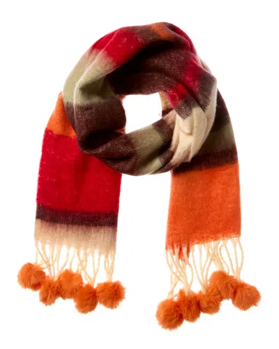 La Fiorentina Stripe Scarf, Orange
