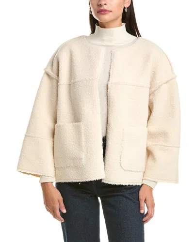 La Fiorentina Teddy Jacket In Neutral