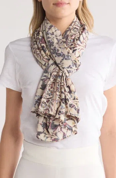 La Fiorentina Tulip Print Pareo In Beige