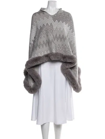 Pre-owned La Fiorentina Turtleneck Sweater In Gray