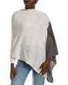 La Fiorentina Two Tone Wool & Cashmere-blend Wrap In Grey