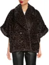 La Fiorentina Women's Faux Fur Animal-print Jacket In Animal Print