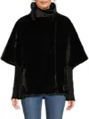 La Fiorentina Women's Faux Fur Cape In Black