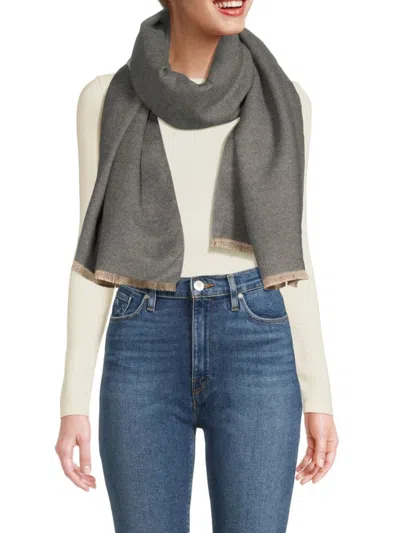 La Fiorentina Women's Reversible Wrap In Dark Grey