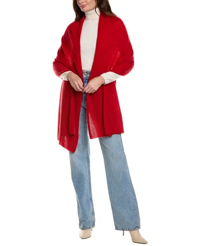 La Fiorentina Wool & Cashmere-blend Travel Wrap In Red