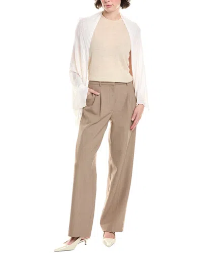 La Fiorentina Wool-blend Cocoon In White