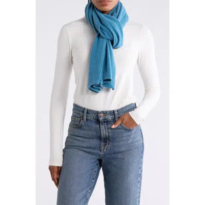 La Fiorentina Wool Blend Wrap In Blue