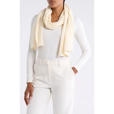 La Fiorentina Wool Blend Wrap In Ivory