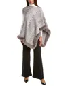 La Fiorentina Zig-zag Poncho In Gray