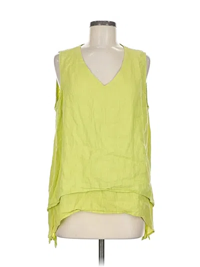 Pre-owned La Fixsun Sleeveless Blouse In Green