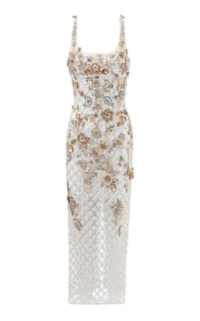 La Fuori Allure Forbidden Embellished Midi Dress In Multi