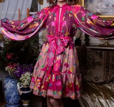 La Fuori Ania Dress In Marsala In Pink