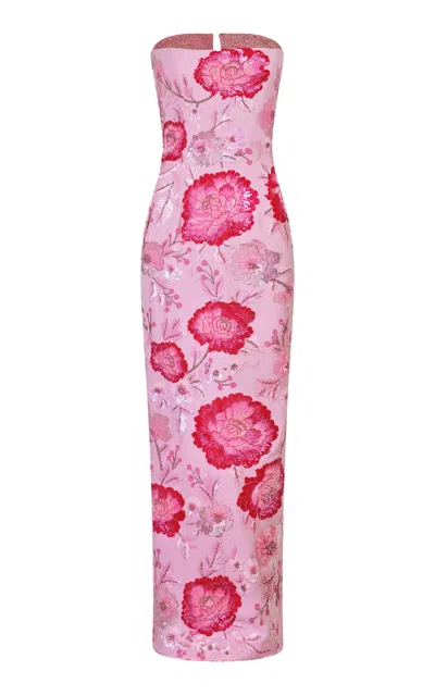 La Fuori Blush Sorbet Maxi Dress In Pink