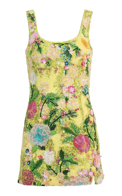 La Fuori Citron Paradise Mini Dress In Multi