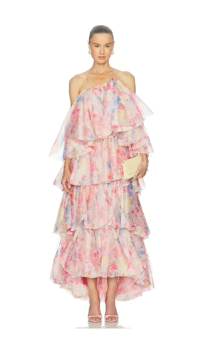 La Fuori Elysian Pastel Pleasance Dress In Multi