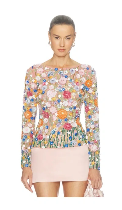 La Fuori Gustav Kilmt Garden Top In Multi