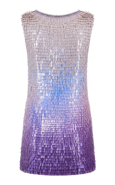 La Fuori Iridescent Aura Mini Dress In Multi