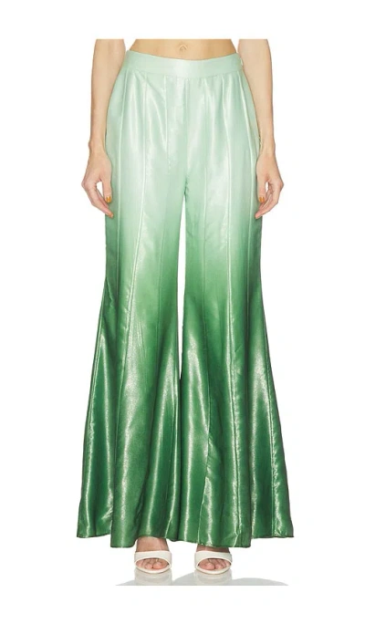 La Fuori Iridescent Sage Pant In Green