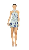La Fuori Naia Floral Halter Dress