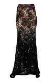 La Fuori Onyx Siren Embellished Skirt In Black