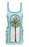 La Fuori Palm Jumeirah Embroidered Dress